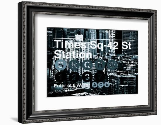 Subway and City Art - Times Square - 42 Street Station-Philippe Hugonnard-Framed Photographic Print