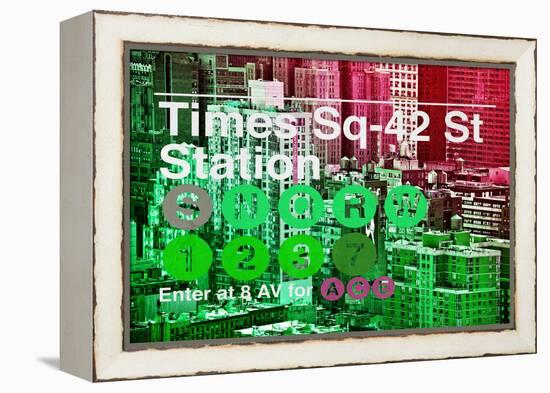 Subway and City Art - Times Square - 42 Street Station-Philippe Hugonnard-Framed Premier Image Canvas