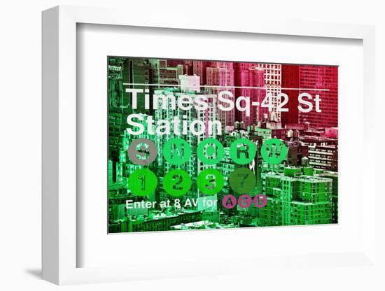 Subway and City Art - Times Square - 42 Street Station-Philippe Hugonnard-Framed Photographic Print