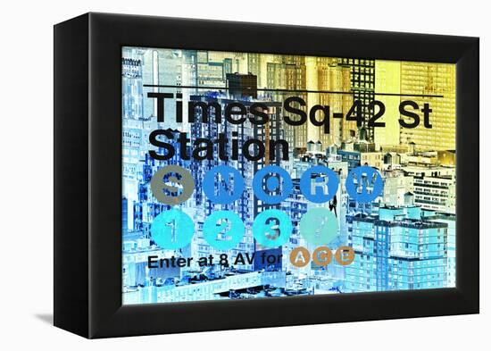 Subway and City Art - Times Square - 42 Street Station-Philippe Hugonnard-Framed Premier Image Canvas