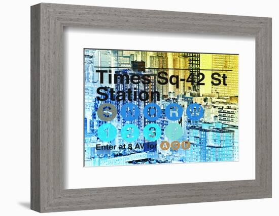 Subway and City Art - Times Square - 42 Street Station-Philippe Hugonnard-Framed Photographic Print