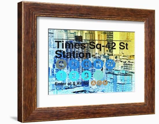 Subway and City Art - Times Square - 42 Street Station-Philippe Hugonnard-Framed Photographic Print