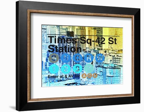 Subway and City Art - Times Square - 42 Street Station-Philippe Hugonnard-Framed Photographic Print