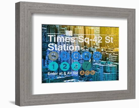 Subway and City Art - Times Square - 42 Street Station-Philippe Hugonnard-Framed Photographic Print