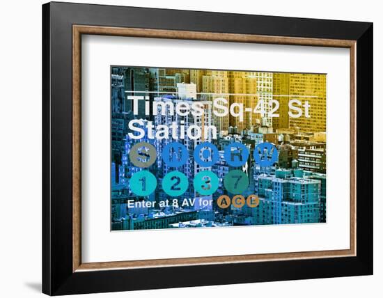 Subway and City Art - Times Square - 42 Street Station-Philippe Hugonnard-Framed Photographic Print