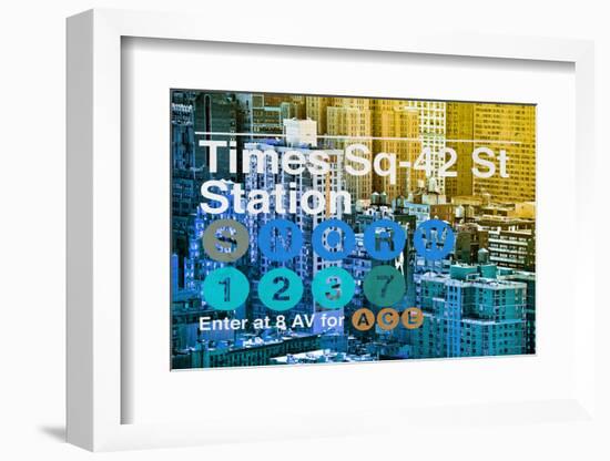 Subway and City Art - Times Square - 42 Street Station-Philippe Hugonnard-Framed Photographic Print