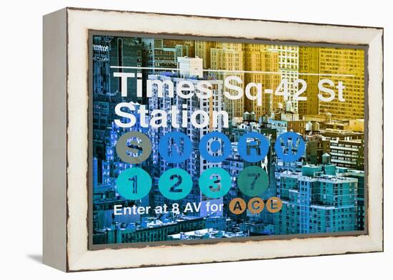 Subway and City Art - Times Square - 42 Street Station-Philippe Hugonnard-Framed Premier Image Canvas