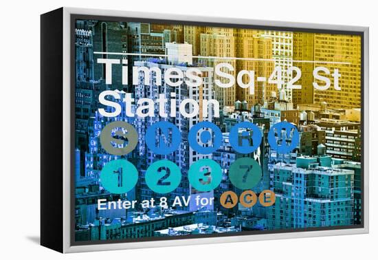 Subway and City Art - Times Square - 42 Street Station-Philippe Hugonnard-Framed Premier Image Canvas