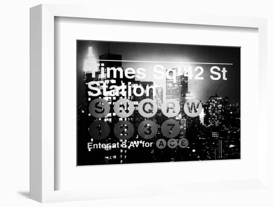 Subway and City Art - Times Square - 42 Street Station-Philippe Hugonnard-Framed Photographic Print