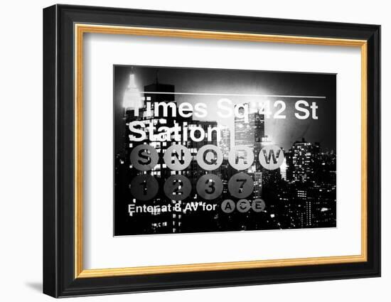 Subway and City Art - Times Square - 42 Street Station-Philippe Hugonnard-Framed Photographic Print