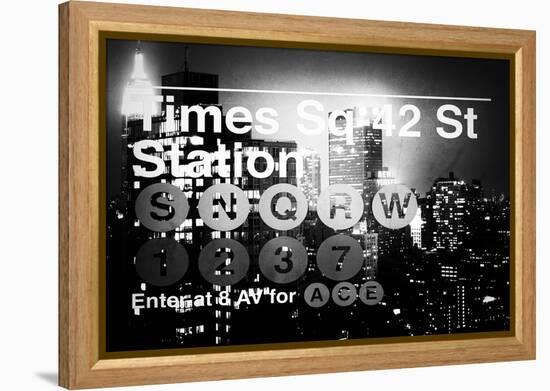 Subway and City Art - Times Square - 42 Street Station-Philippe Hugonnard-Framed Premier Image Canvas