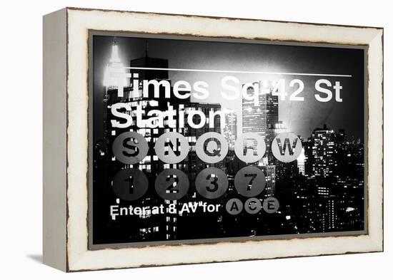 Subway and City Art - Times Square - 42 Street Station-Philippe Hugonnard-Framed Premier Image Canvas