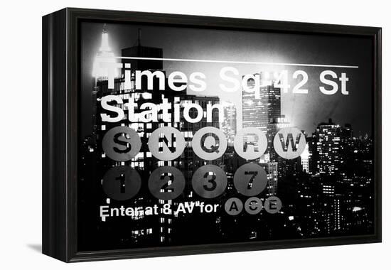 Subway and City Art - Times Square - 42 Street Station-Philippe Hugonnard-Framed Premier Image Canvas