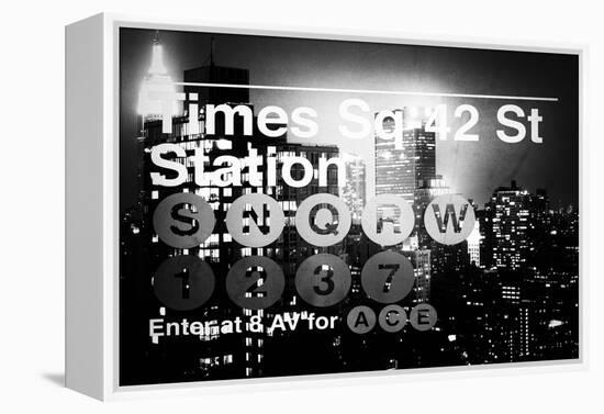 Subway and City Art - Times Square - 42 Street Station-Philippe Hugonnard-Framed Premier Image Canvas