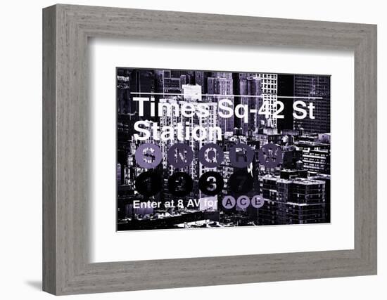 Subway and City Art - Times Square - 42 Street Station-Philippe Hugonnard-Framed Photographic Print