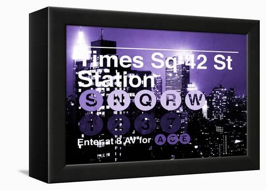 Subway and City Art - Times Square - 42 Street Station-Philippe Hugonnard-Framed Premier Image Canvas