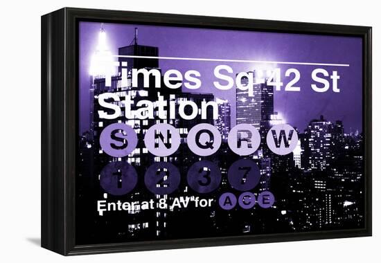 Subway and City Art - Times Square - 42 Street Station-Philippe Hugonnard-Framed Premier Image Canvas