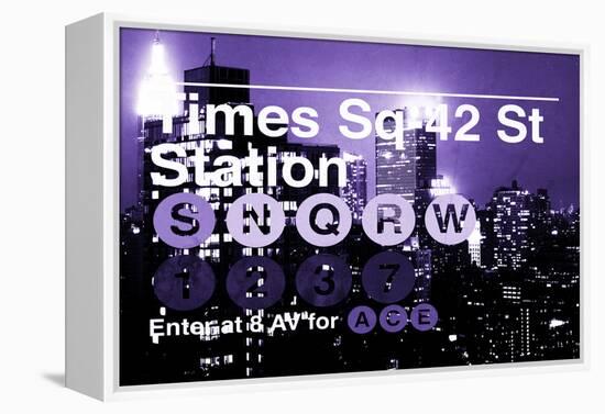 Subway and City Art - Times Square - 42 Street Station-Philippe Hugonnard-Framed Premier Image Canvas