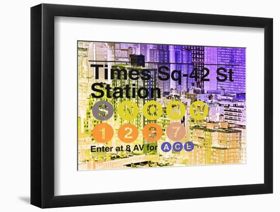 Subway and City Art - Times Square - 42 Street Station-Philippe Hugonnard-Framed Photographic Print