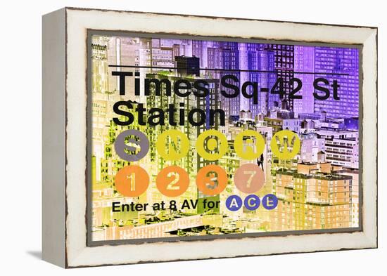 Subway and City Art - Times Square - 42 Street Station-Philippe Hugonnard-Framed Premier Image Canvas