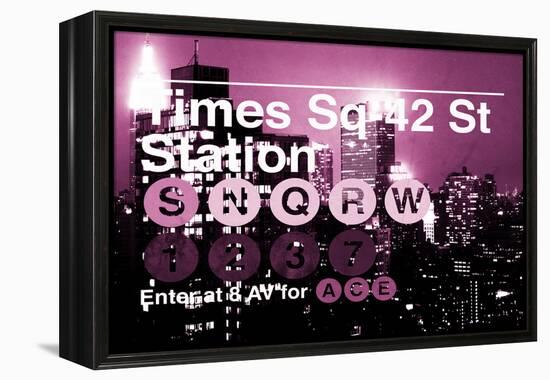 Subway and City Art - Times Square - 42 Street Station-Philippe Hugonnard-Framed Premier Image Canvas