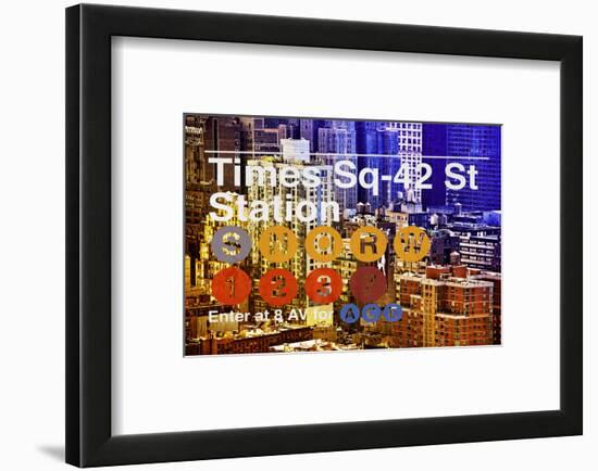 Subway and City Art - Times Square - 42 Street Station-Philippe Hugonnard-Framed Photographic Print