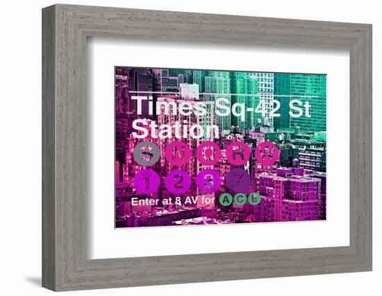 Subway and City Art - Times Square - 42 Street Station-Philippe Hugonnard-Framed Photographic Print