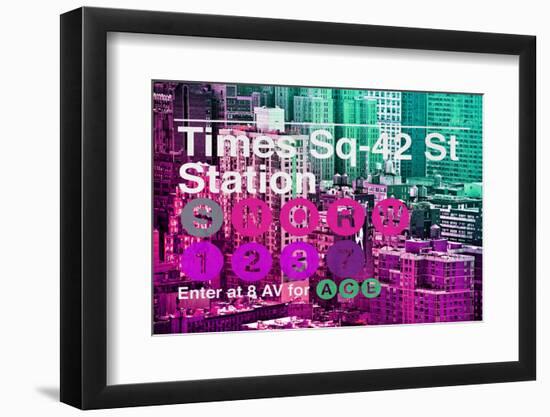 Subway and City Art - Times Square - 42 Street Station-Philippe Hugonnard-Framed Photographic Print