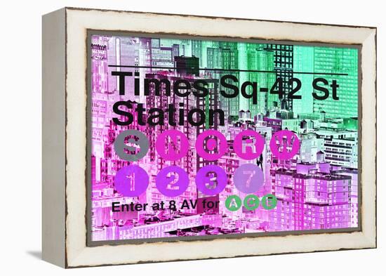 Subway and City Art - Times Square - 42 Street Station-Philippe Hugonnard-Framed Premier Image Canvas