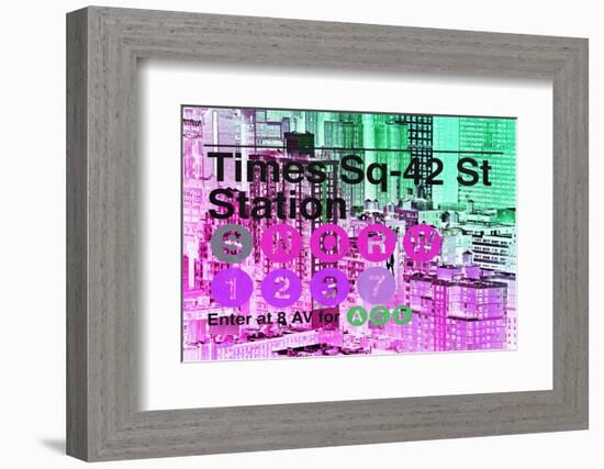 Subway and City Art - Times Square - 42 Street Station-Philippe Hugonnard-Framed Photographic Print