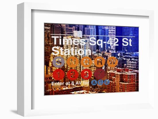 Subway and City Art - Times Square - 42 Street Station-Philippe Hugonnard-Framed Photographic Print