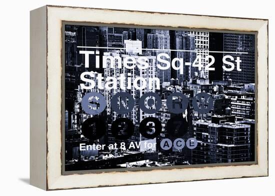 Subway and City Art - Times Square - 42 Street Station-Philippe Hugonnard-Framed Premier Image Canvas