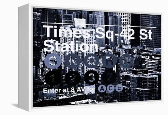 Subway and City Art - Times Square - 42 Street Station-Philippe Hugonnard-Framed Premier Image Canvas