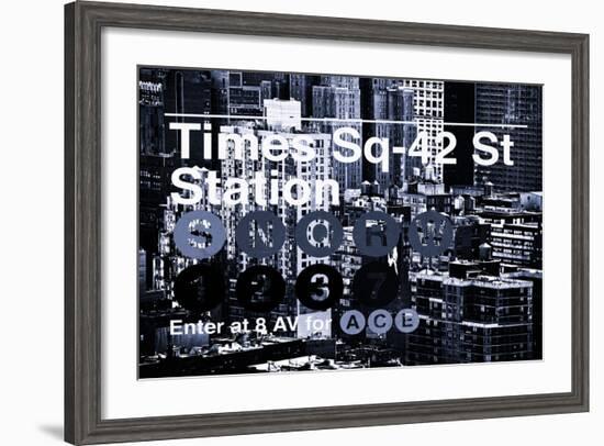 Subway and City Art - Times Square - 42 Street Station-Philippe Hugonnard-Framed Photographic Print