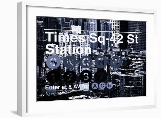 Subway and City Art - Times Square - 42 Street Station-Philippe Hugonnard-Framed Photographic Print