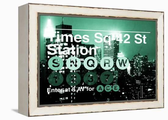 Subway and City Art - Times Square - 42 Street Station-Philippe Hugonnard-Framed Premier Image Canvas