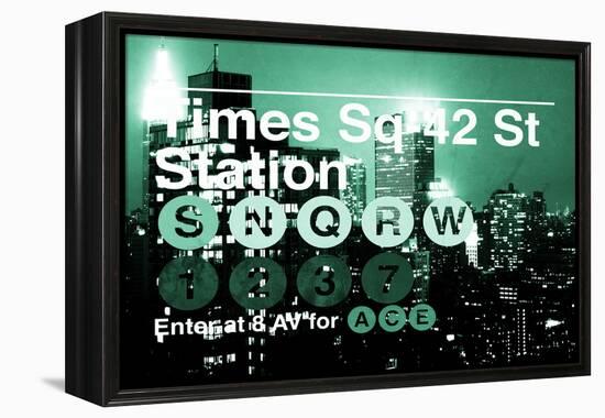 Subway and City Art - Times Square - 42 Street Station-Philippe Hugonnard-Framed Premier Image Canvas