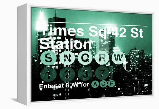 Subway and City Art - Times Square - 42 Street Station-Philippe Hugonnard-Framed Premier Image Canvas