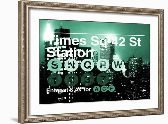 Subway and City Art - Times Square - 42 Street Station-Philippe Hugonnard-Framed Photographic Print