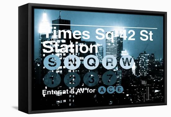 Subway and City Art - Times Square - 42 Street Station-Philippe Hugonnard-Framed Premier Image Canvas