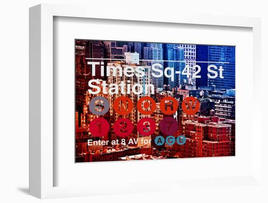 Subway and City Art - Times Square - 42 Street Station-Philippe Hugonnard-Framed Photographic Print