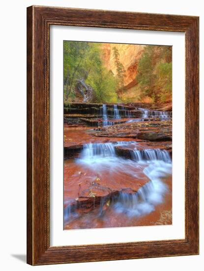 Subway Cascades and Approach at Zion-Vincent James-Framed Photographic Print