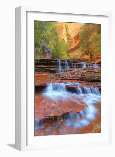 Subway Cascades and Approach at Zion-Vincent James-Framed Photographic Print