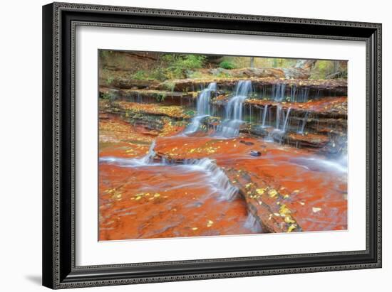 Subway Cascades at Zion-Vincent James-Framed Photographic Print