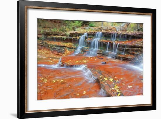 Subway Cascades at Zion-Vincent James-Framed Photographic Print