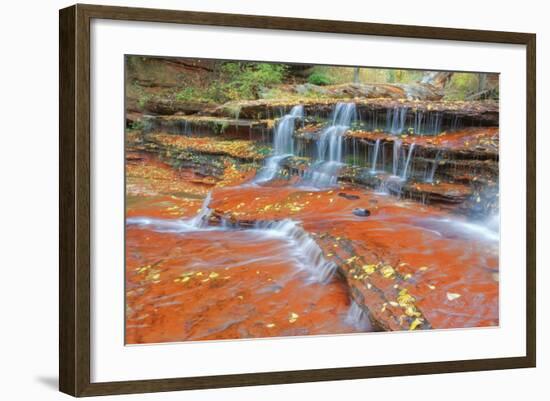 Subway Cascades at Zion-Vincent James-Framed Photographic Print