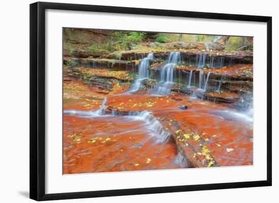 Subway Cascades at Zion-Vincent James-Framed Photographic Print