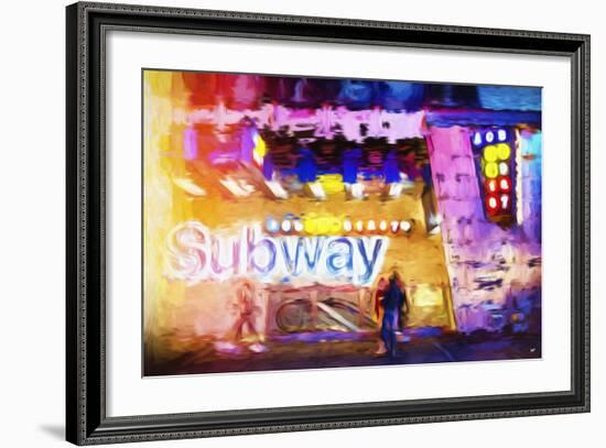 Subway - In the Style of Oil Painting-Philippe Hugonnard-Framed Giclee Print