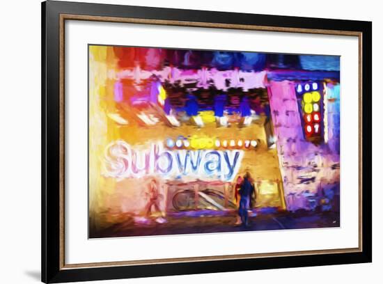 Subway - In the Style of Oil Painting-Philippe Hugonnard-Framed Giclee Print