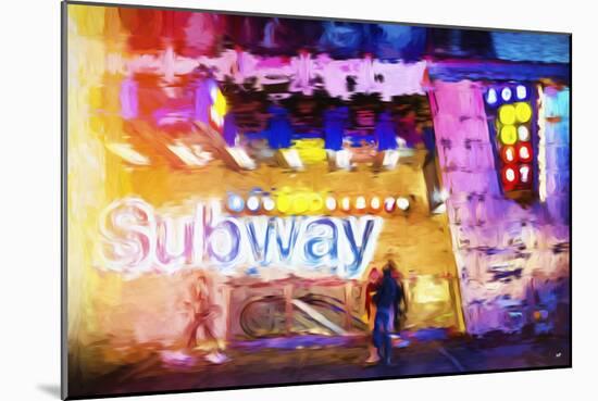 Subway - In the Style of Oil Painting-Philippe Hugonnard-Mounted Giclee Print